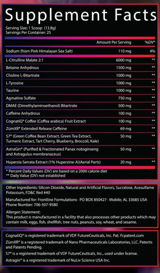 PRÉ TREINO OPERAÇÃO DELIRIUM - 350G