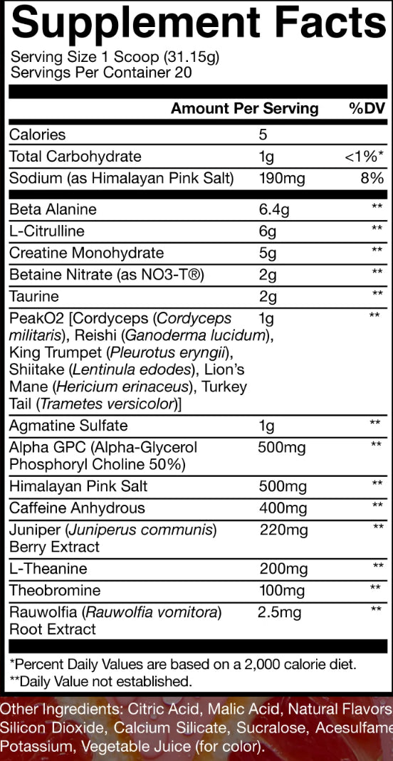 PRÉ TREINO THUPER THAVAGE RAW 630G