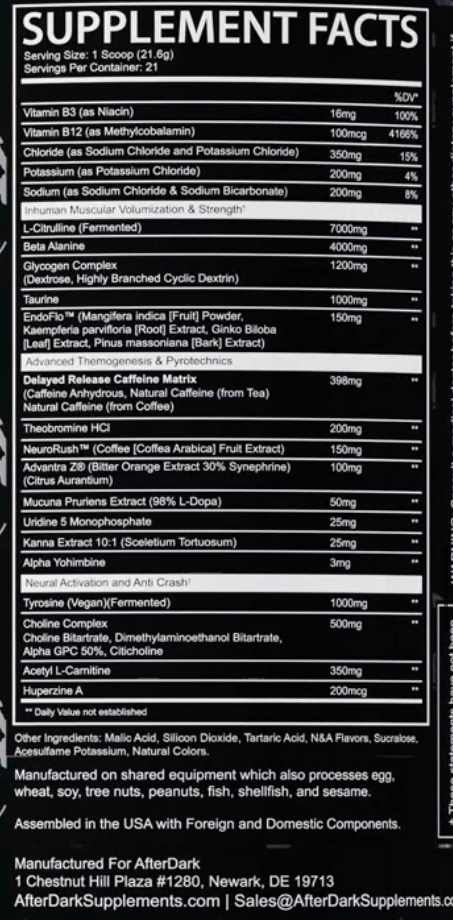 PRÉ TREINO INHUMAN 454G