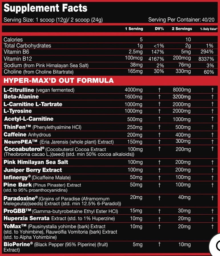 PRÉ TREINO HYPER BLAZE - 480G