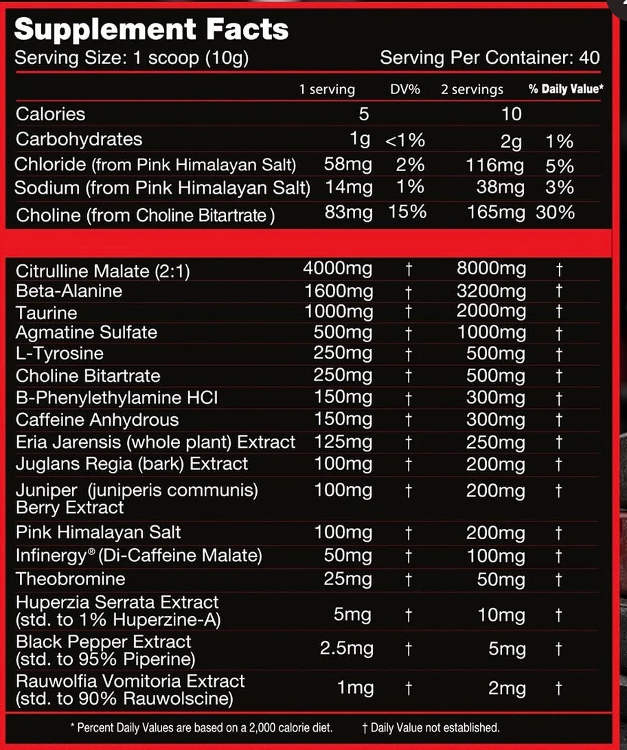 PRÉ TREINO IMPORTADO FIRST DEGREE - 400G