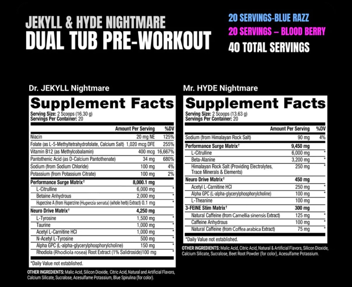 PRÉ TREINO JEKYLL & HYDE - 598G