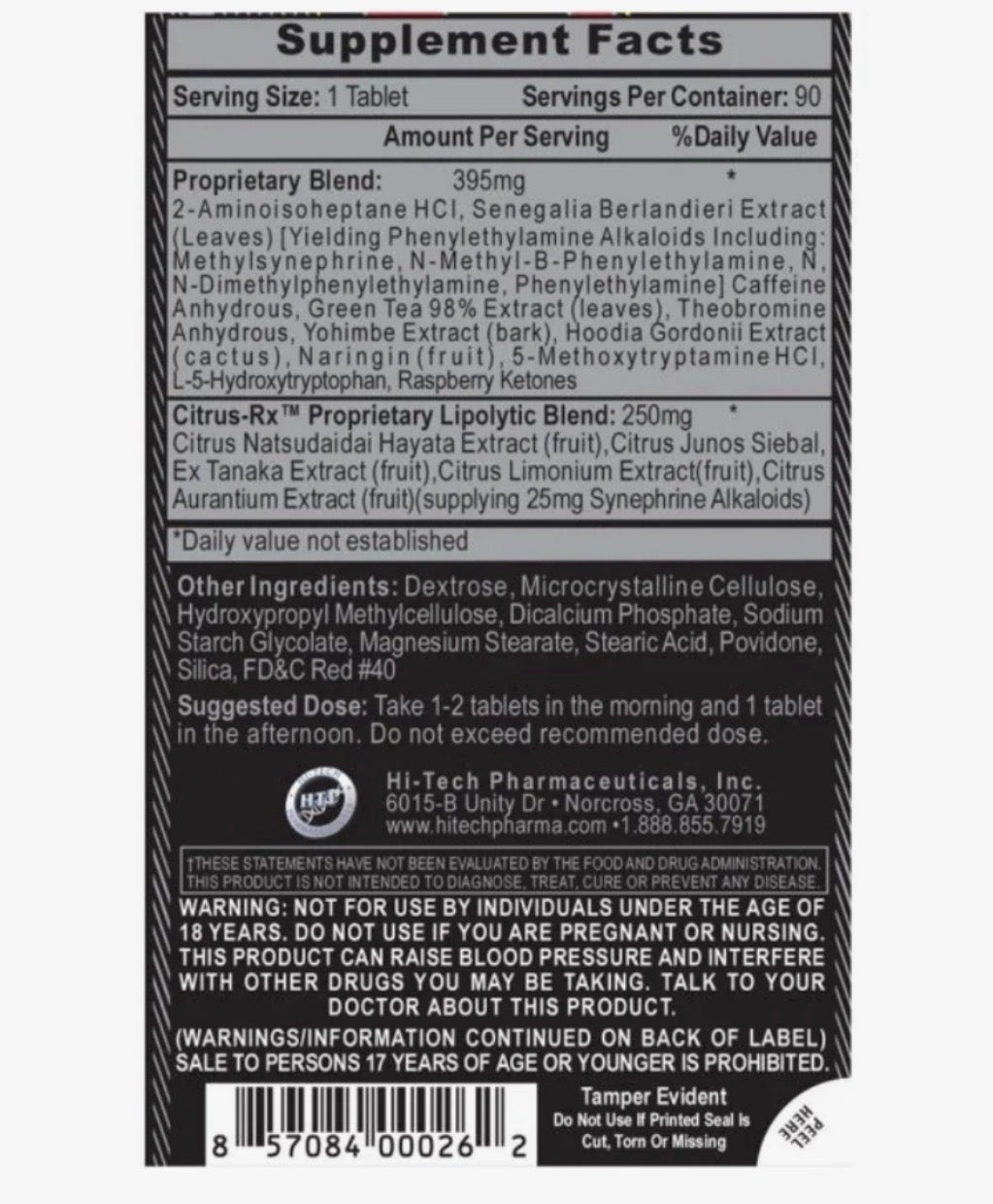 LIPODRENE EXTREME IMPORTADO - 90 CAPSULAS