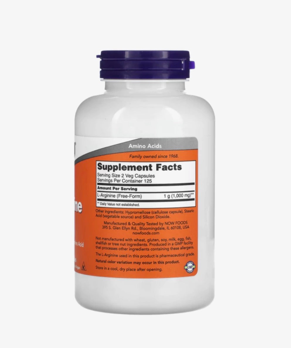 L-ARGININE 500 MG - 250 CAPSULAS