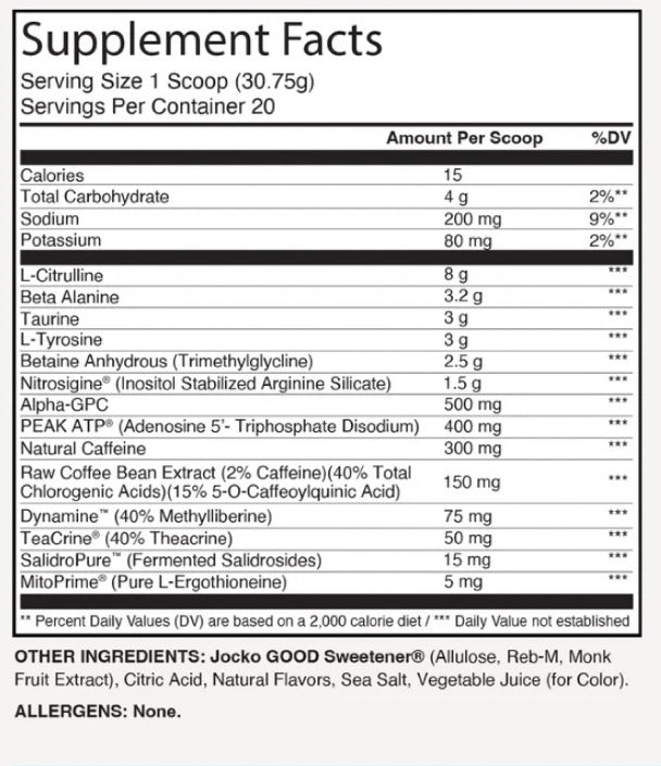 PRÉ TREINO JOCKO FUEL - 615G