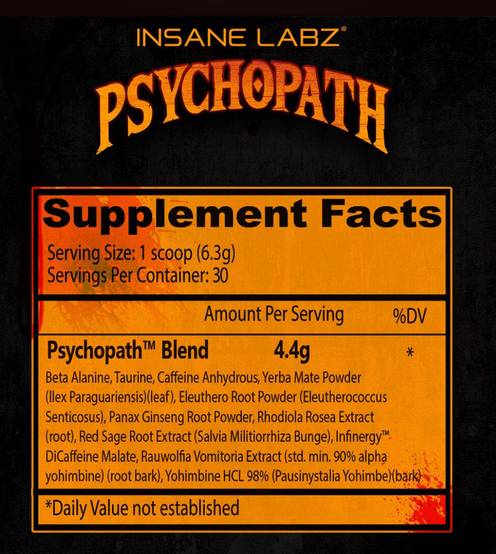 PRÉ TREINO PSYCHOPATH 187G