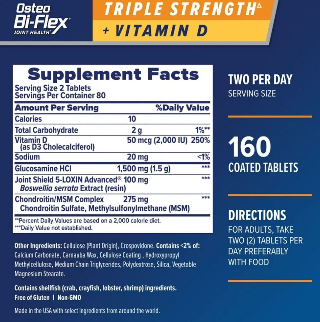 OSTEO BI-FLEX IMPORTADO 160 TABLETES