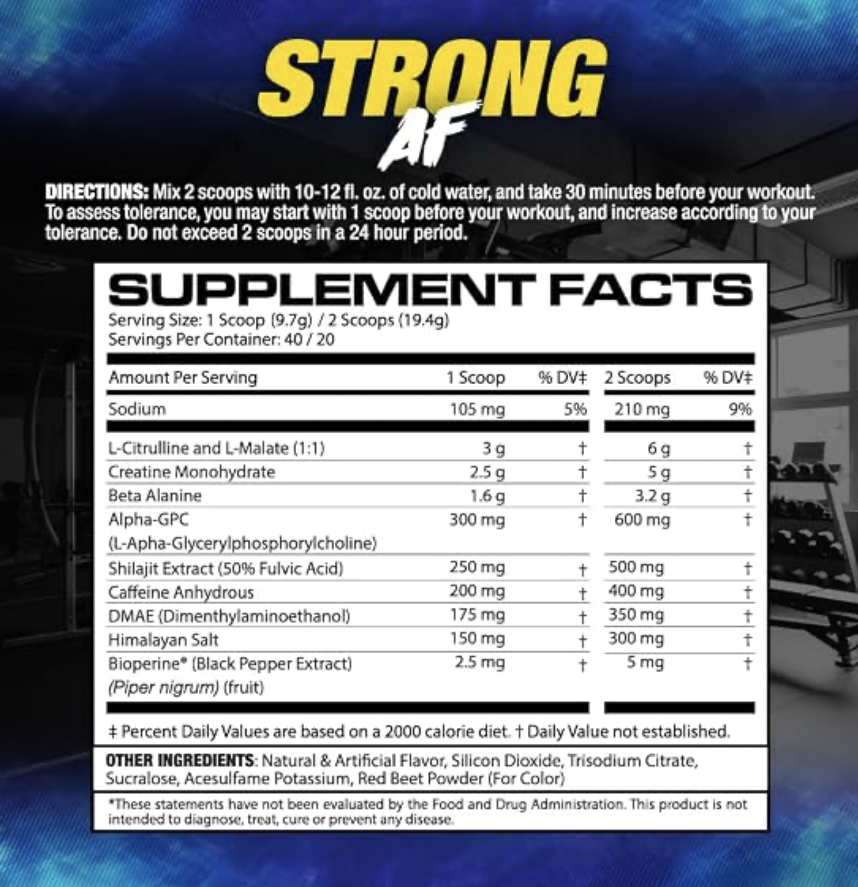 PRÉ TREINO MHP STRONG AF - 384G