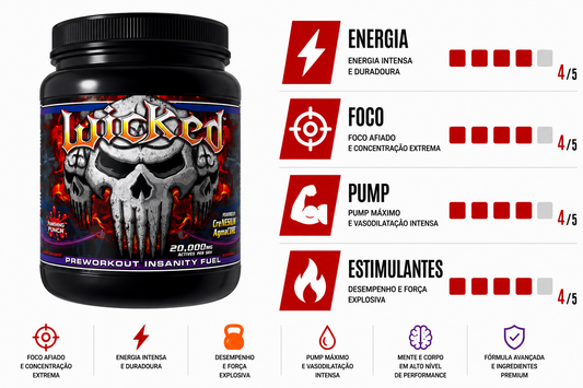 PRÉ TREINO WICKED - 330G