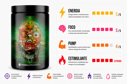 PRÉ TREINO PANDA SKULL EDIÇÃO LIMITADA - 523G
