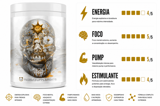 PRÉ TREINO PANDA SKULL NOOTROPIC