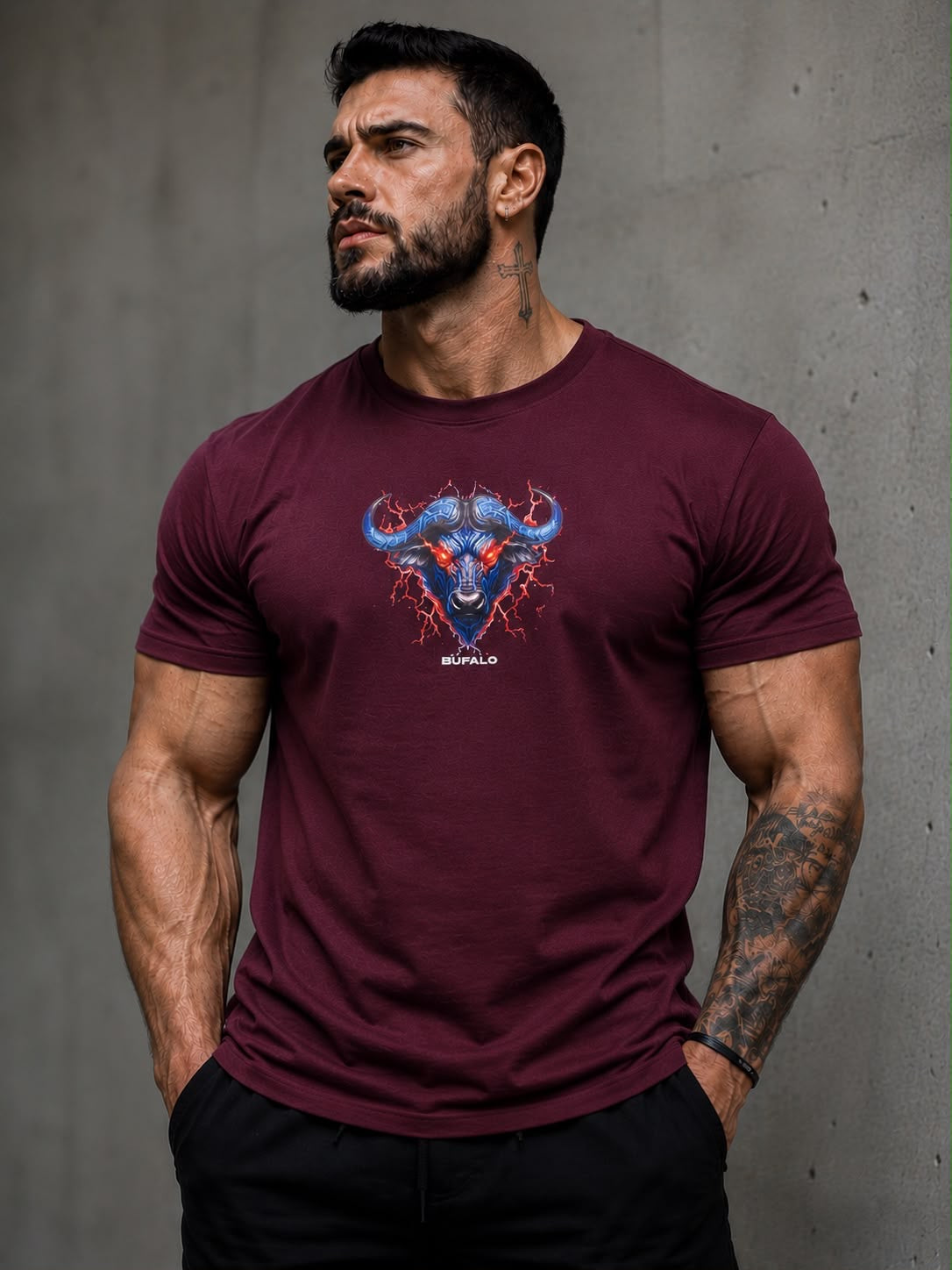 CAMISA OVERSIZED BORDO