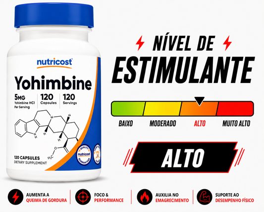 YOHIMBINE NUTRICOST 5MG - 120 CAPSULAS