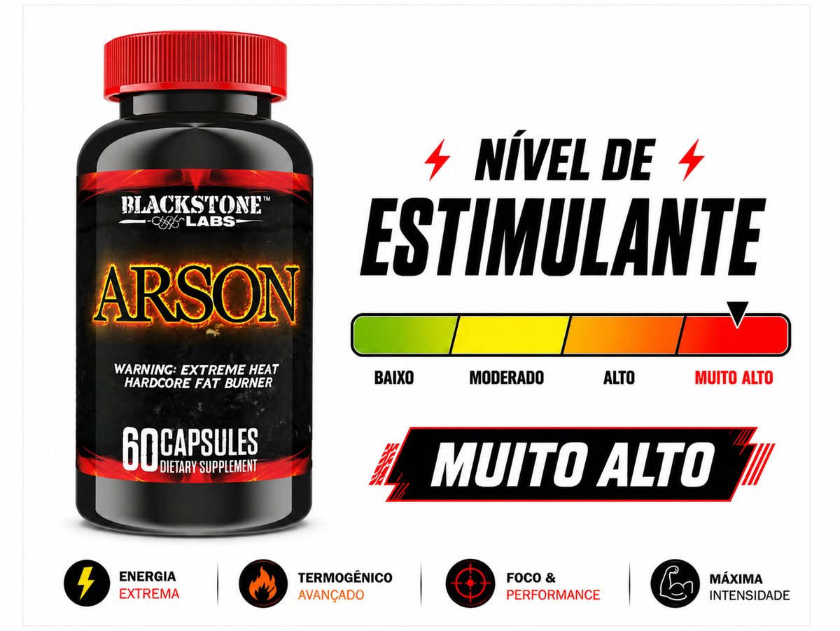TERMOGÊNICO ARSON BLACK STONE - 60 CAPSULAS