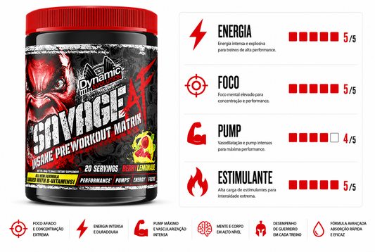 PRÉ TREINO SAVAGE 364G
