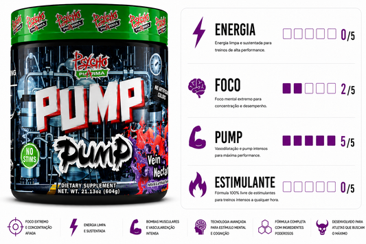 PRÉ TREINO EDGE PUMP - 270G (SEM CAFEINA)