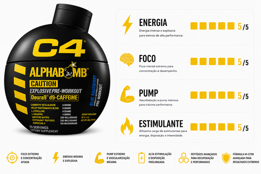 PRÉ TREINO C4 BOMB - 490G