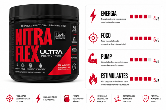 PRÉ TREINO NITRAFLEX ULTRA 609G