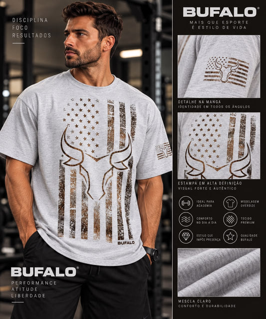 CAMISA OVERSIZED CINZA AMERICAN