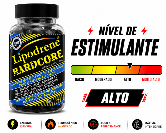 LIPODRENE HARDCORE IMPORTADO - 90 CAPSULAS