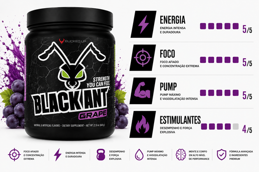PRÉ TREINO BLACK ANT BUCKED UP - 648G