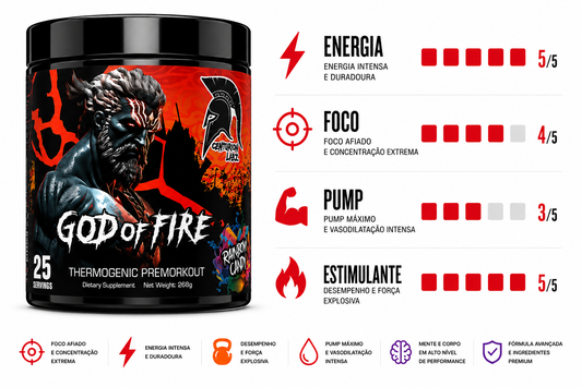 PRE TREINO GOD OF FIRE - 268G