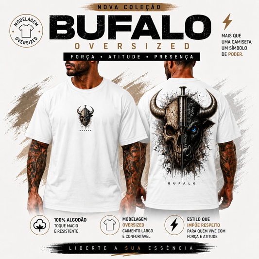 CAMISA OVERSIZED BRANCA SKULL