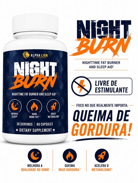 NIGHT BURN ALPHA LION - 60 CAPSULAS