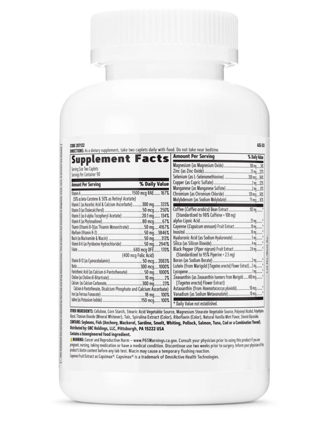 MULTIVITAMINICO GNC MUHERES - 180 TABLETES
