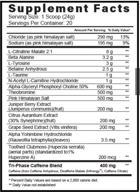 PRÉ TREINO OMMI ENERGY - 484G