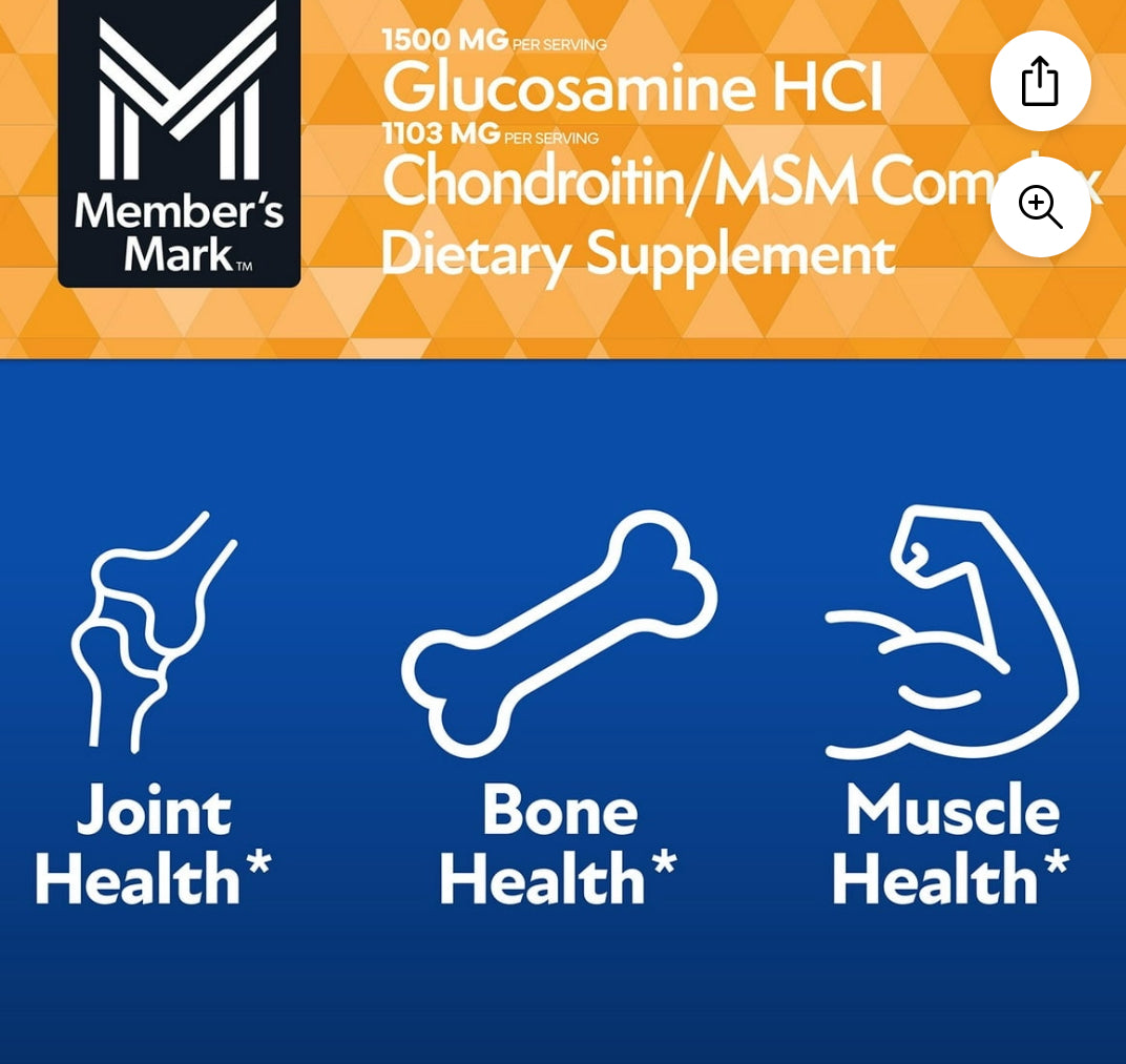 GLUCOSAMINA HCL + CONDROITNA MSM COMPLEX 220 TABLETES