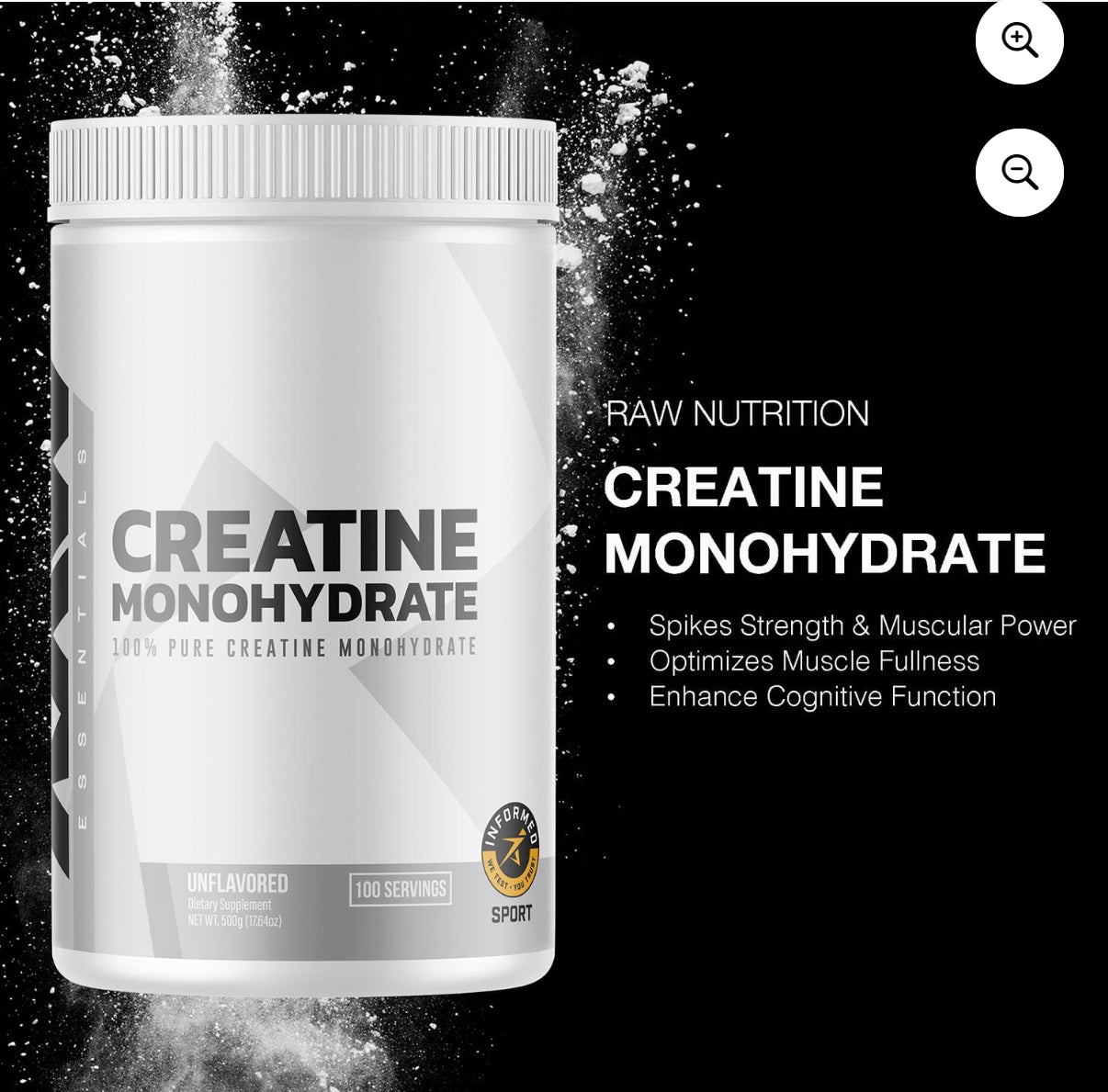 CREATINA RAW NUTRITION 510G