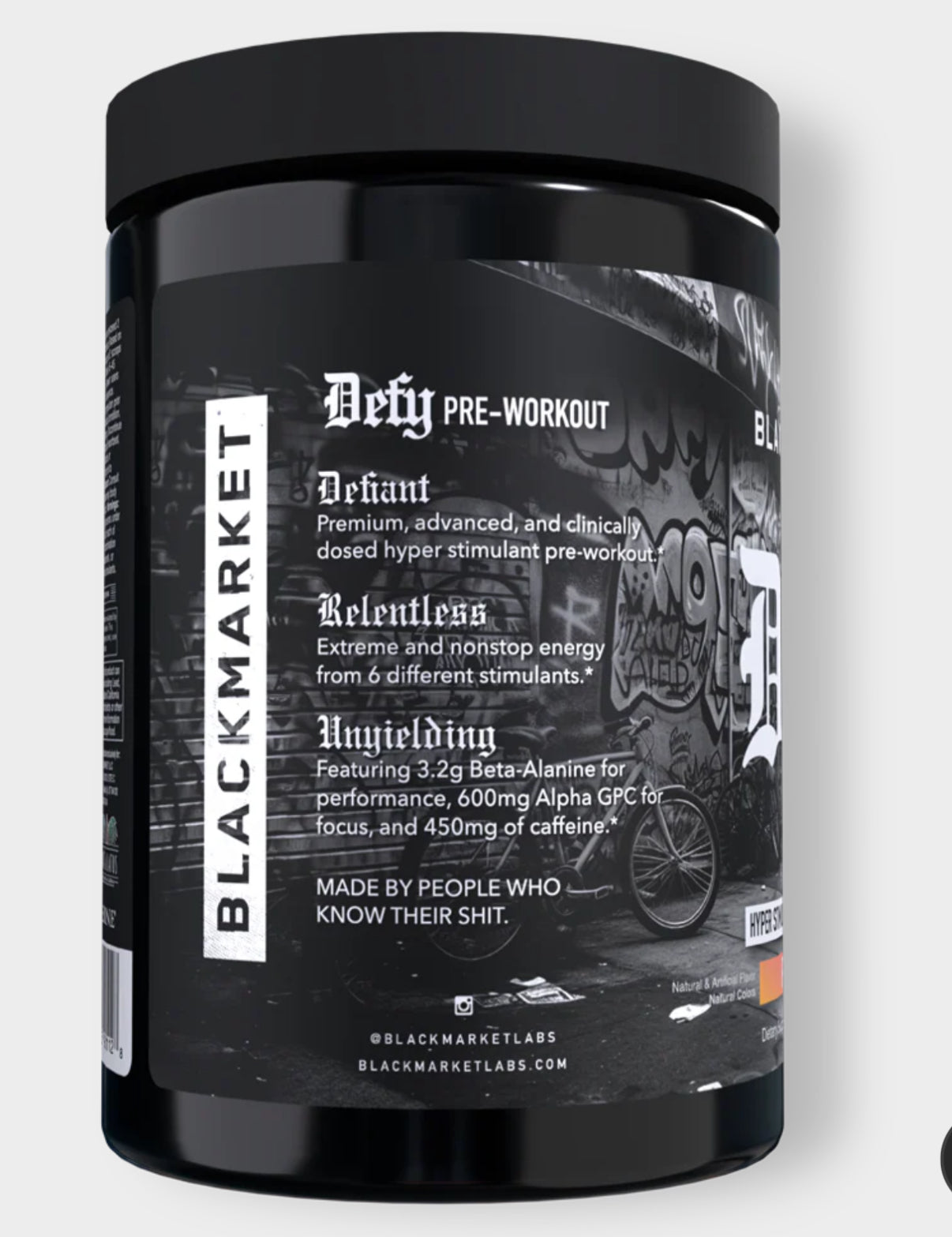 PRÉ TREINO DEFY BLACKMARKET 534G