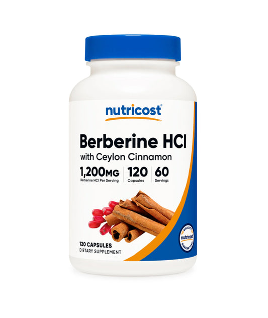 BERBERINE HCL NUTRICOST - 120 CAPSULAS