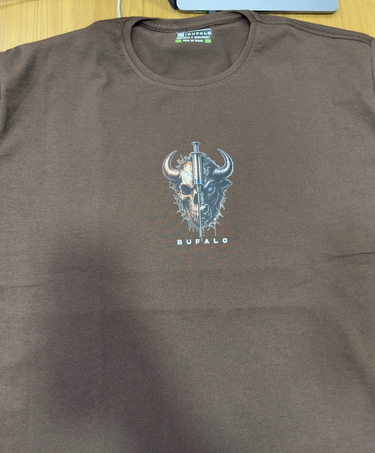 CAMISA OVERSIZED MARROM SKULL