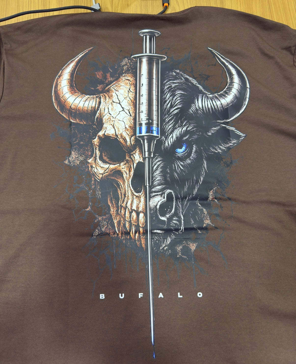 CAMISA OVERSIZED MARROM SKULL