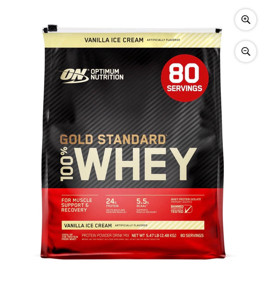 GOLD STANDARD WHEY ON BAUNILHA - 2.48KG