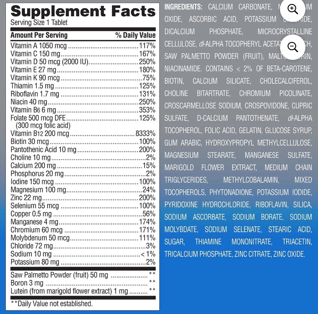 MULTIVITAMINICO HOMENS 50+ - 275 DOSES