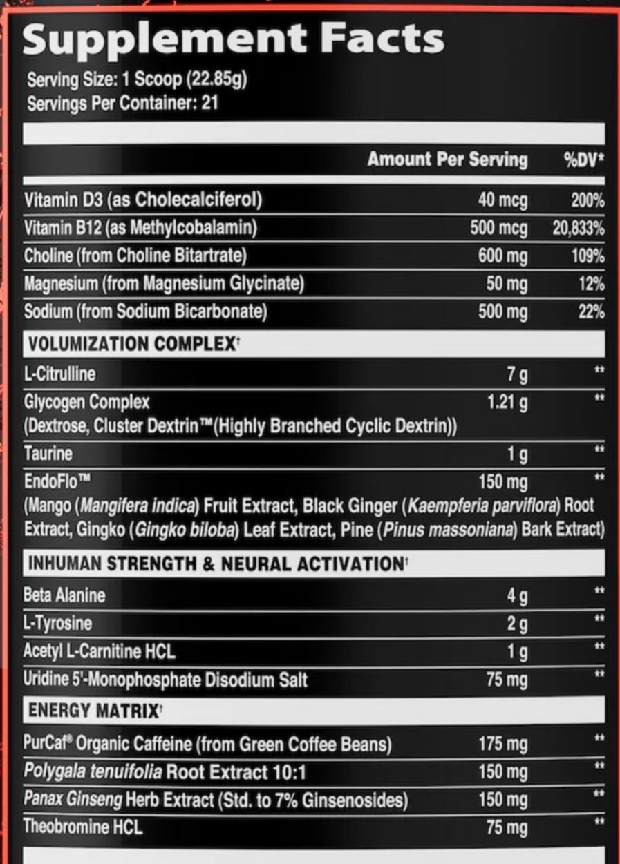 INHUMAN MENTIS AFTERDARK - 480G