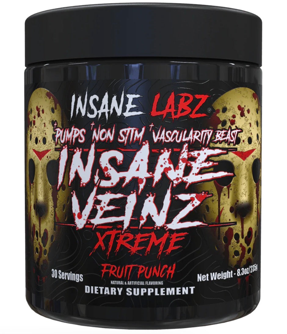 INSANE VEINZ XTREME (INTRA OU PRÉ SEM CAFEINA) - 236G