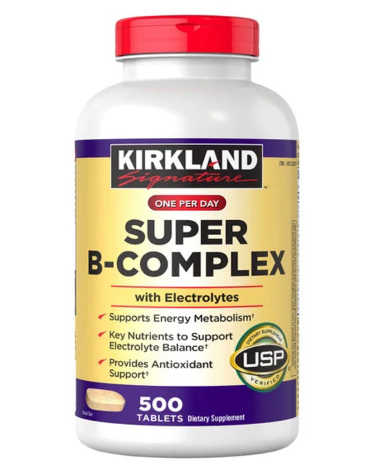 SUPER B-COMPLEX KIRKLAND - 500 TABLETES