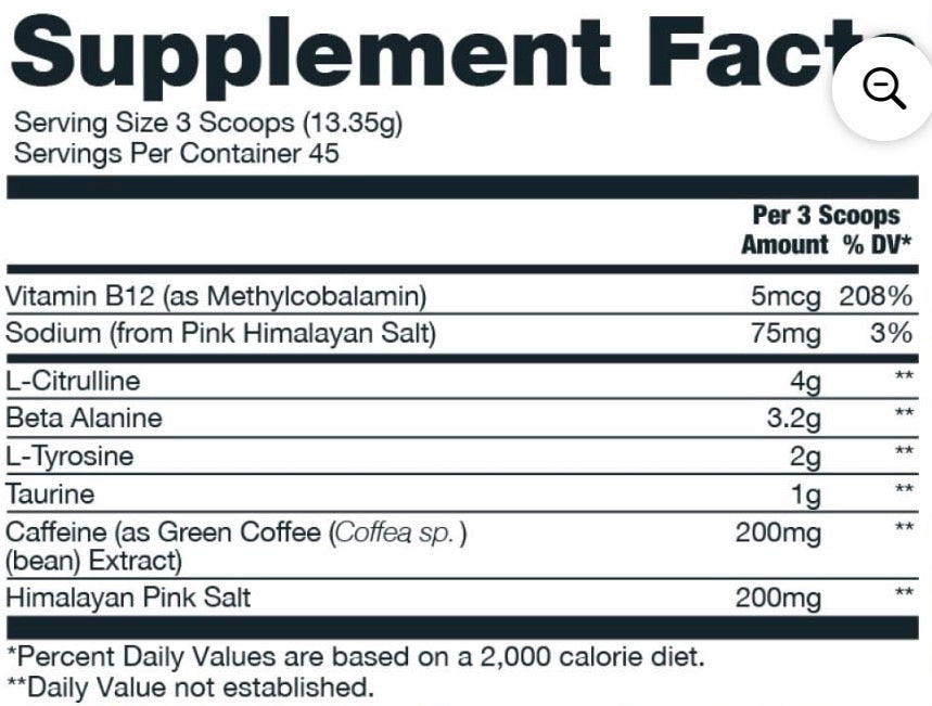 PRÉ TREINO RAW 3 SABORES -  600G