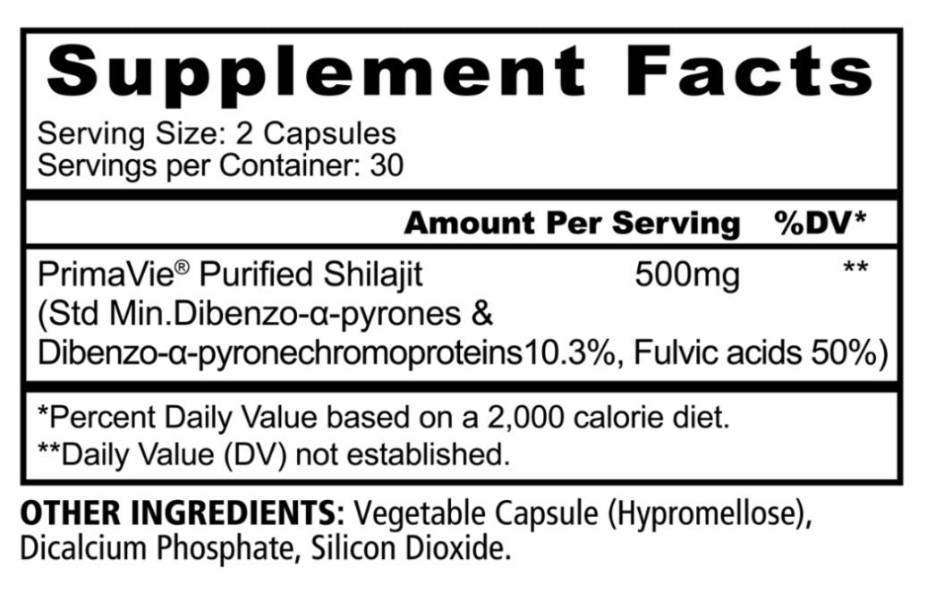 SHILAJIT - 60 CAPSULAS