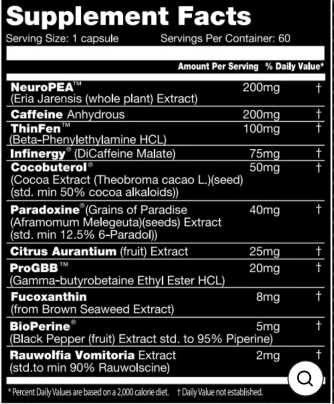 TERMOGÊNICO OXY MAX - 60 CAPSULES