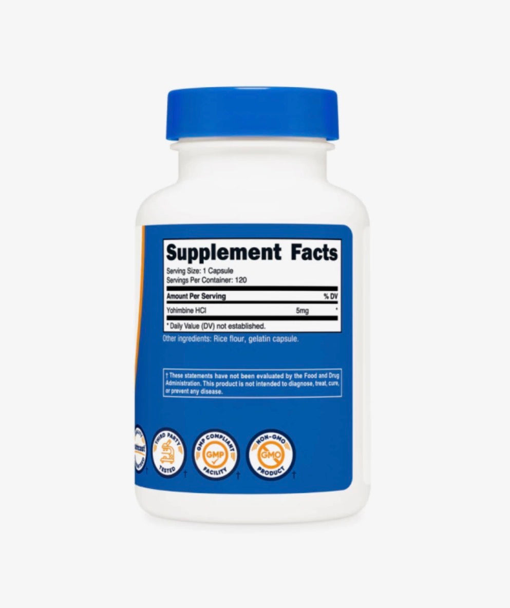 YOHIMBINE NUTRICOST 5MG - 120 CAPSULAS
