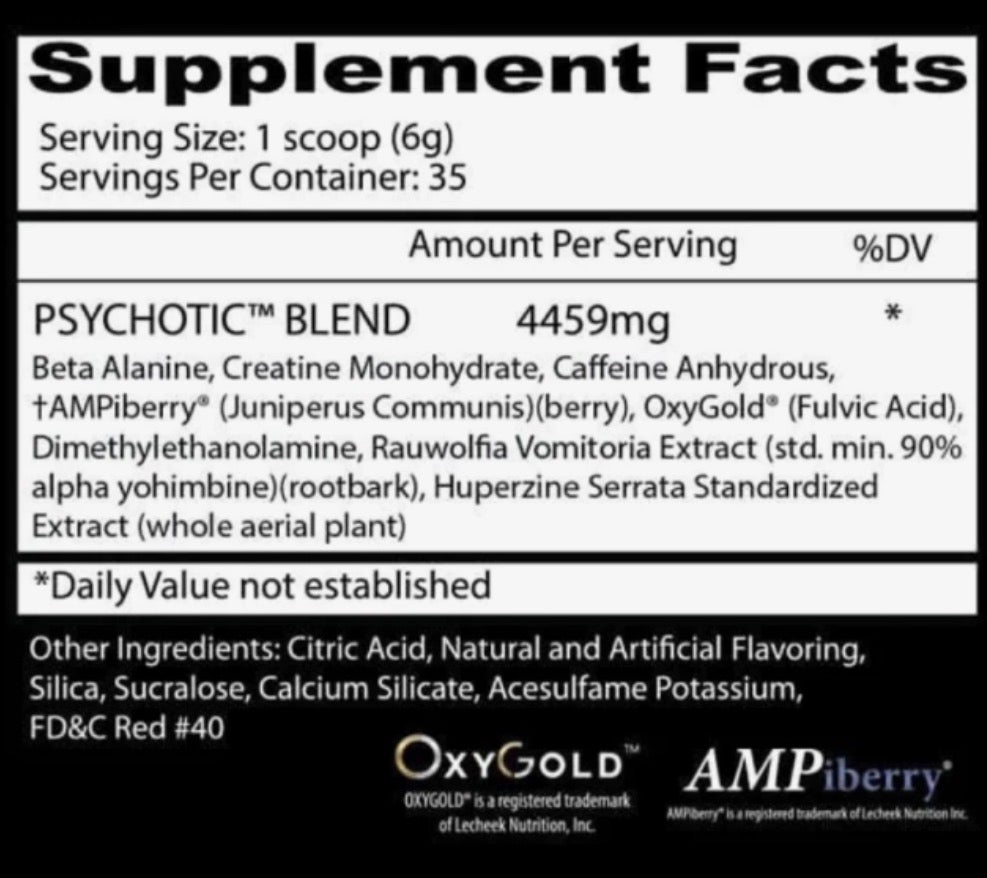 PRÉ TREINO PSYCHOTIC IMPORTADO - 217G