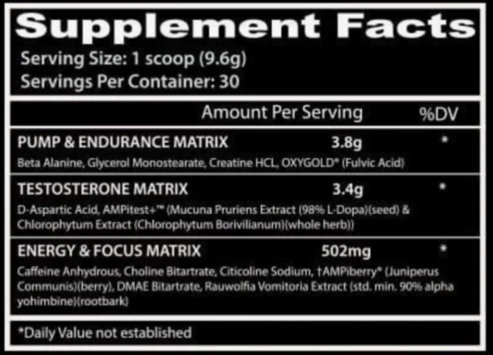 PRÉ TREINO IMPORTADO PSYCHOTIC TESTO - 275G