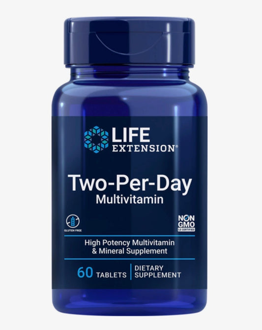 MULTIVITAMINICO TWO PER DAY LIFE EXTENSION - 60 TABLETES