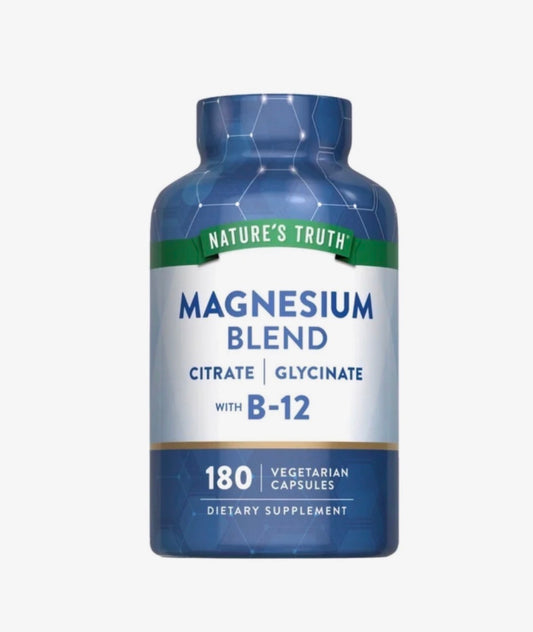 MAGNESIUM BLEND COM B12 - 180 CAPSULES