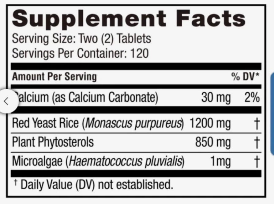 RED YEAST RICE PLUS - 240 TABLETES